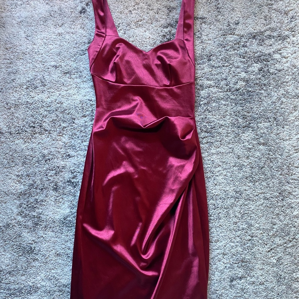 Windsor Satin Bodycon Midi Dress